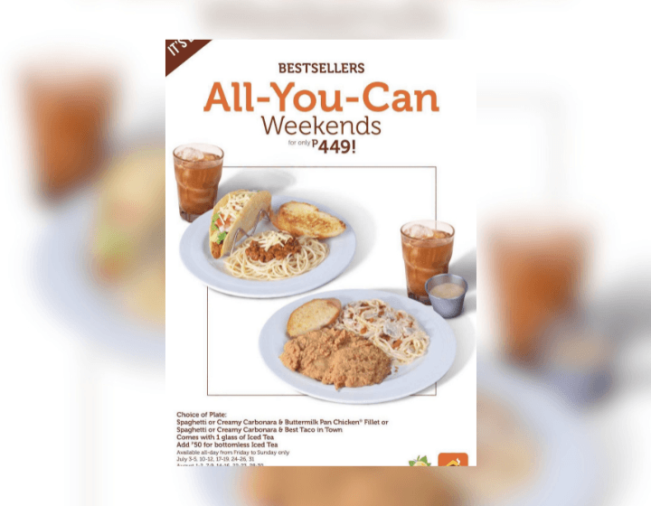 All-You-Can Weekends For Only P449