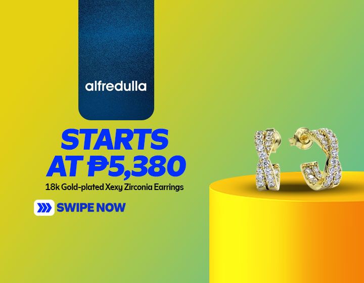 18k Gold-plated Xexy Zirconia Earrings start at P5,380
