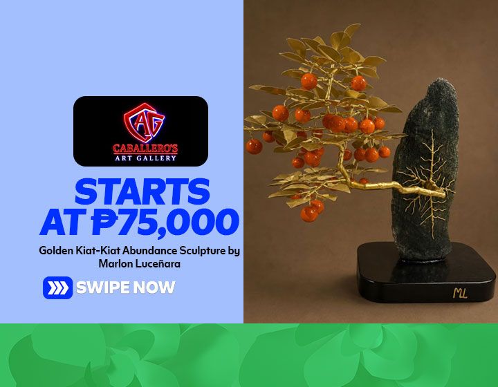 Golden Kiat-Kiat Abundance - Sculpture by Marlon Luceñara starts at P75,000