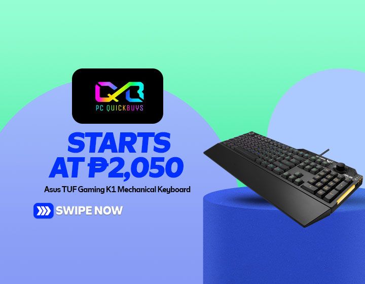 ASUS TUF Gaming K1 Mechanical Keyboard starts at P2,050