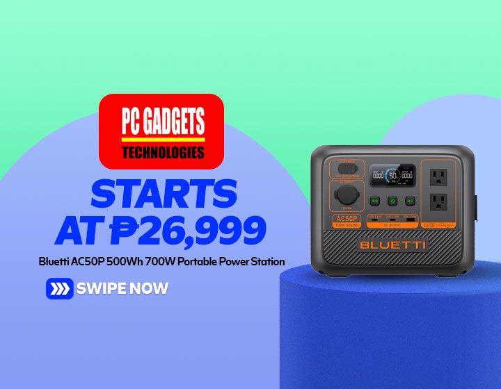 BLUETTI AC50P 500Wh 700W Portable Power Station starts at P26,999