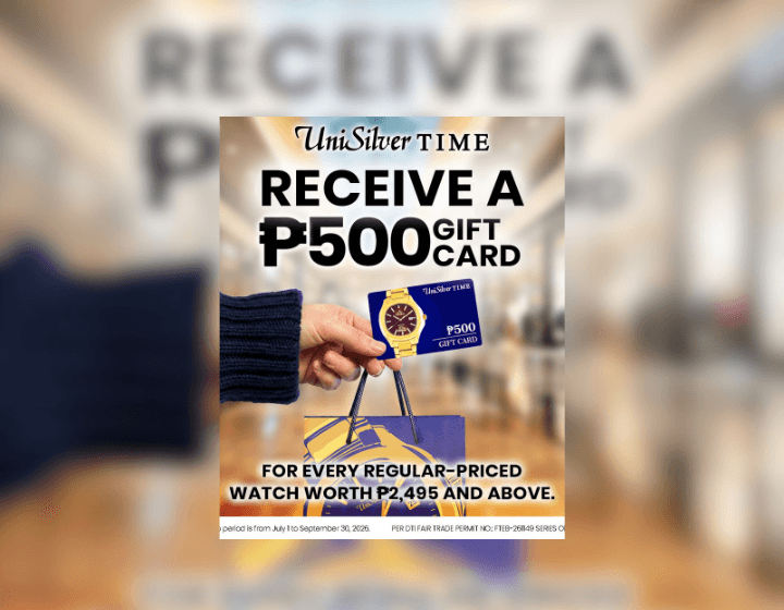FREE ₱500 Gift Card With a Minimun Spend of ₱2,495