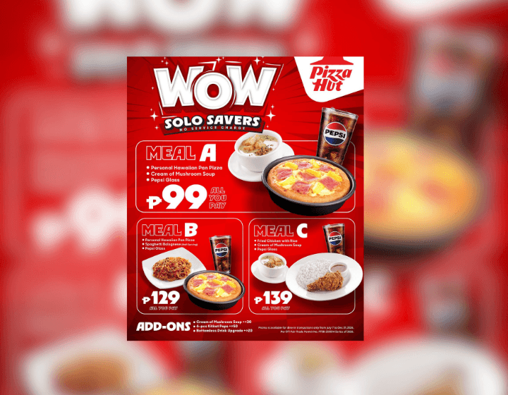 Solo Savers Meal Starts at P99