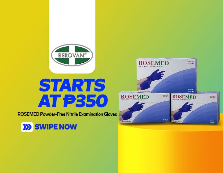 ROSEMED Powder-Free Nitrile Examination Gloves start at P350