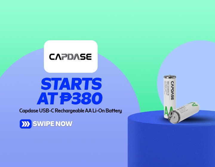 CAPDASE USB-C Rechargeable AA Li-On Battery starts at P380
