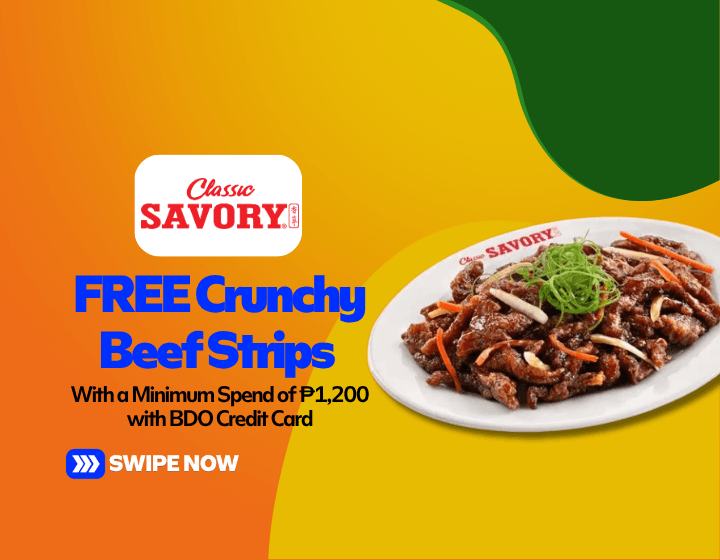 FREE Crunchy Beef Strips With BDO Credit Card