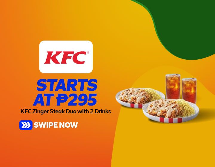 KFC Zinger Steak Duo with 2 Drinks starts at P295