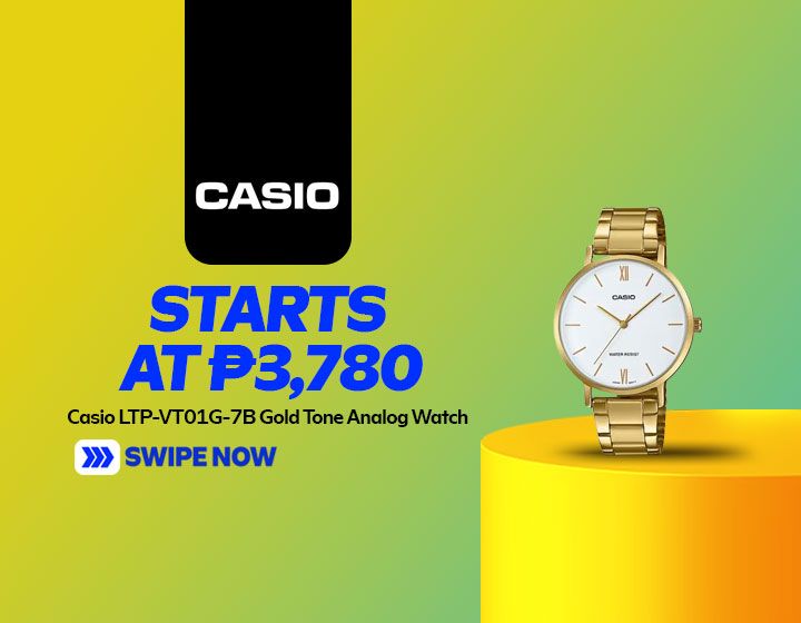 Casio LTP-VT01G-7B Gold Tone Analog Watch starts at P3,780