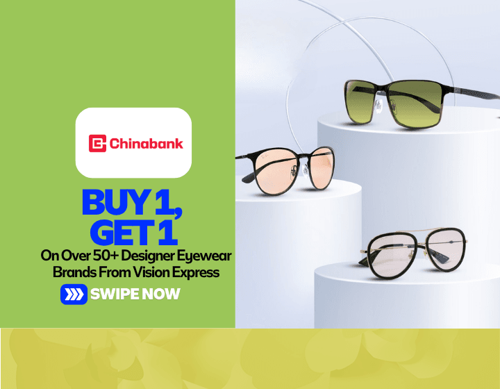 Buy 1, Get 1 On Over 50+ Designer Eyewear Brands From Vision Express