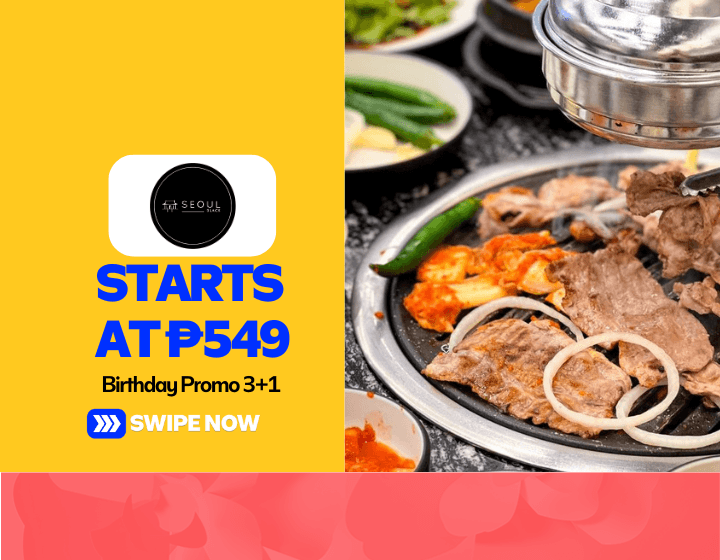 Birthday Promo 3+1 Starting At P549