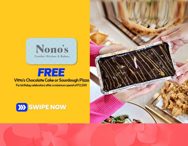 Free Vitto’s Chocolate Cake or Sourdough Pizza for Birthday Celebrators with a Minimum Spend of P2,500