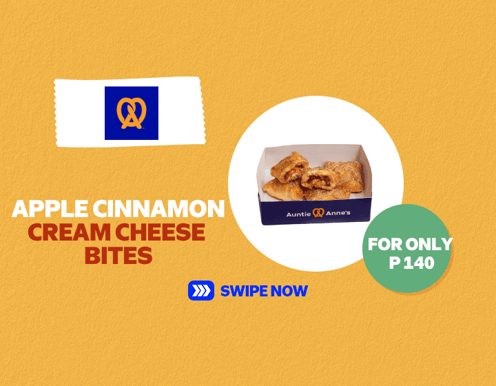 Auntie Anne's Apple Cinnamon Cream Cheese Bites for only P 140