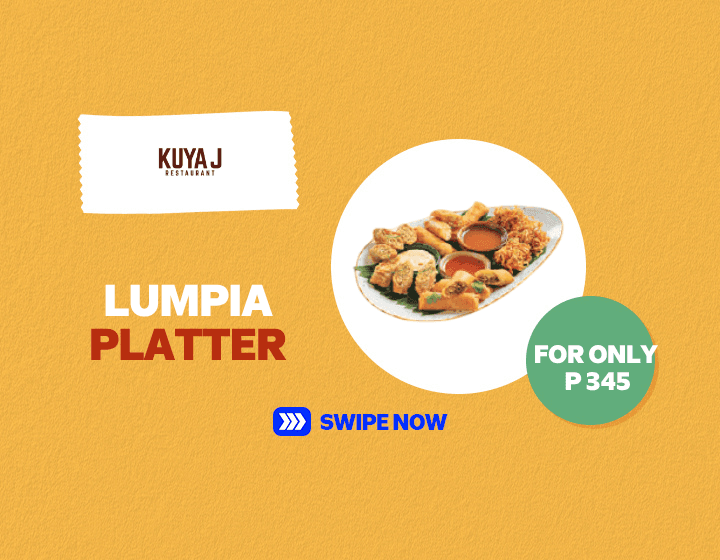 Kuya J Lumpia Platter for only P 345